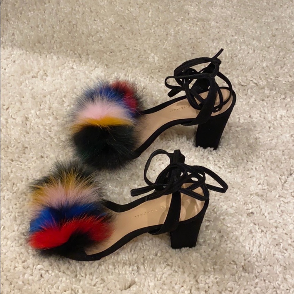 Loeffler Randall faux fur heel